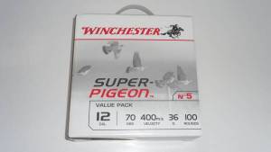 Pack WINCHESTER 100 cartouches Cal. 12 X 70 Super Pigeon 36g Pb 5.
