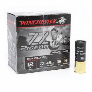 Cartouches Cal. 12 X 70 WINCHESTER ZZ Pigeon 36g Pb 7,5 X 25.