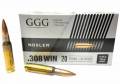 Cartouches 308 Win. GGG Match 168 Grs X 20.