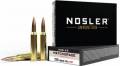 Cartouches 338 Lapua Mag. NOSLER MATCH GRADE 300 Grs HPBT X 20.