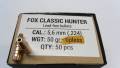 Ogives FOX BULLET CLASSIC HUNTER .224 / 50 Grs X 50.
