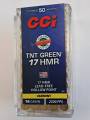 Cartouches CCI 17 HMR TNT GREEN 16 GR