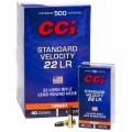 Cartouches 22 LR CCI STANDARD Pack de 500.