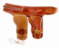 Ceinturon DENIX 2 Armes SHERIFF pour Revolvers Western.