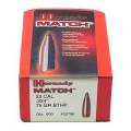 Ogives Hornady 224 - 75 Grs BTHP Match X 600 Réf. 22796.