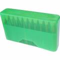 Boite MTM J 20 L Verte translucide.