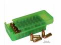 BOITE MTM P50SS9M Verte pour 50 9MM, 380 ACP couvercle coulissant.