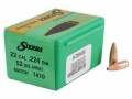 Ogives Sierra .224 / 52 Grains HPBT Réf. 1410.