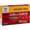 Cartouches 300 Win. Mag. S&B MATCH OTM 168 Grs X 20.